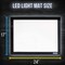 U.S. Art Supply; Lightmaster 32.5" Diagonal A2 LED Light Box Board - 17" x 24", Light Board Tracing Pad with Dimmable 12V Lamps, Artist Lightbox for Tracing, Drawing, Diamond Painting; Category:Projectors, Lightpads & Tracers; Image:4